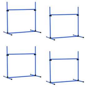 4-piece Dog Agility Training Equipment With Height-adjustable Jumping Poles (Option: Blue)
